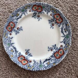 Vintage Floral Patterned Plate
